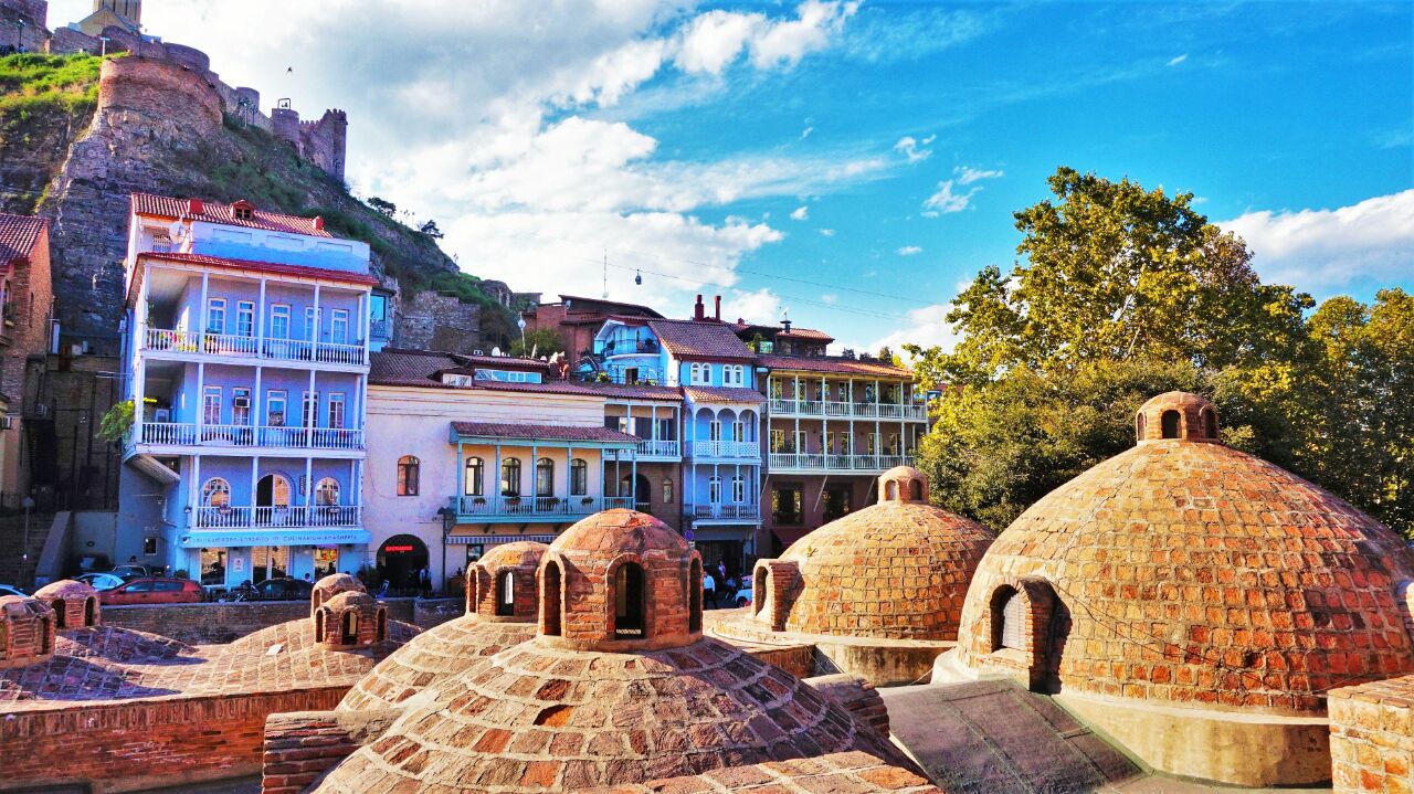 Abanotubani - Tbilisi Georgia Sulphur Bath Famous Historic Place